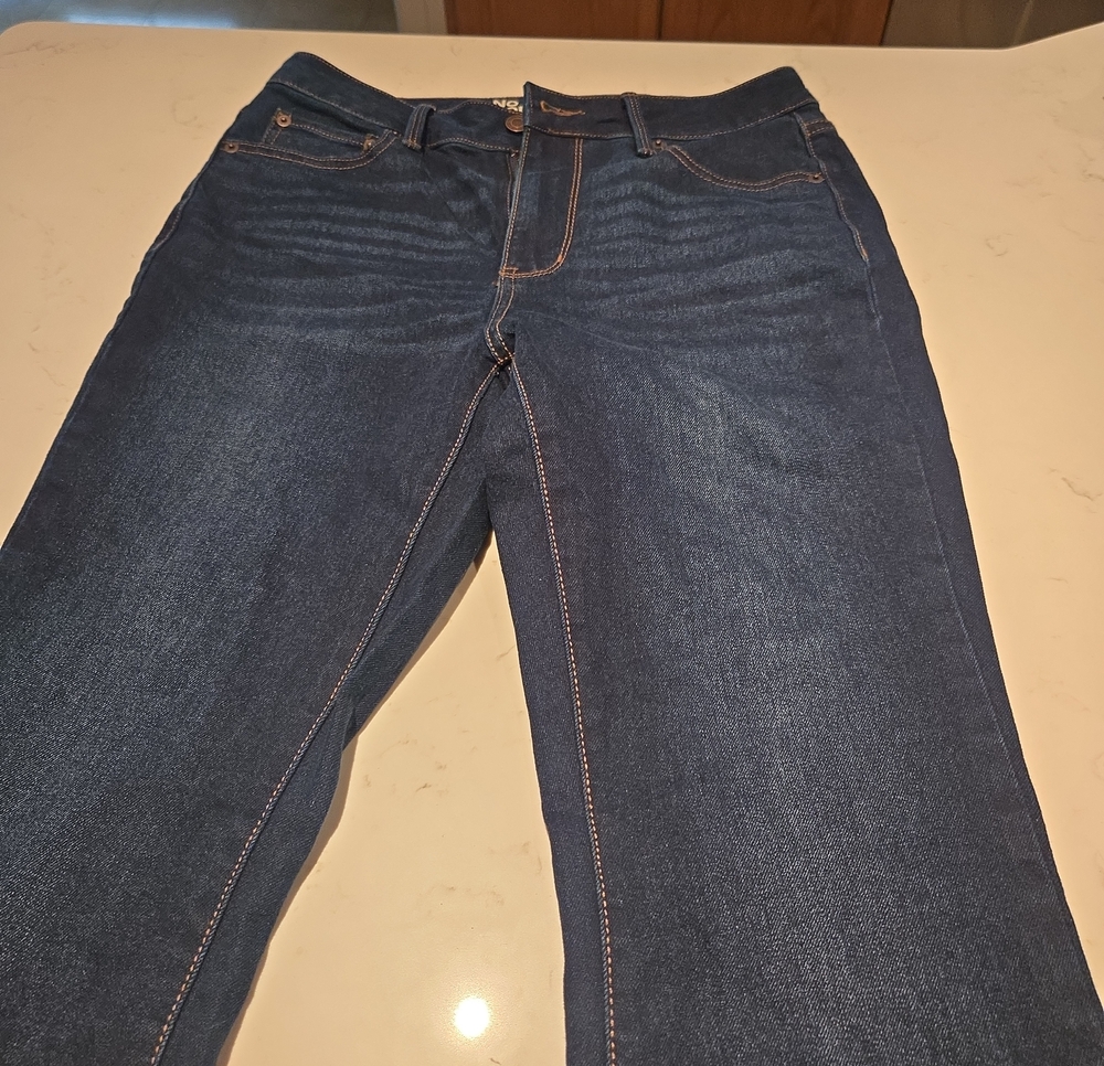 No Boundaries Women's Dark Blue Straight Jeans